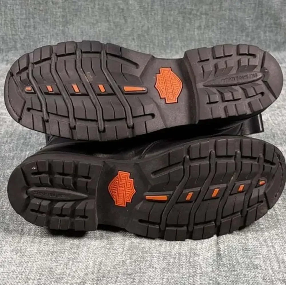 Harley-Davidson Men’s Leather Steel Toe Motorcycle Boots Size 12
